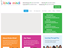 Tablet Screenshot of kinda-mindi.com.au